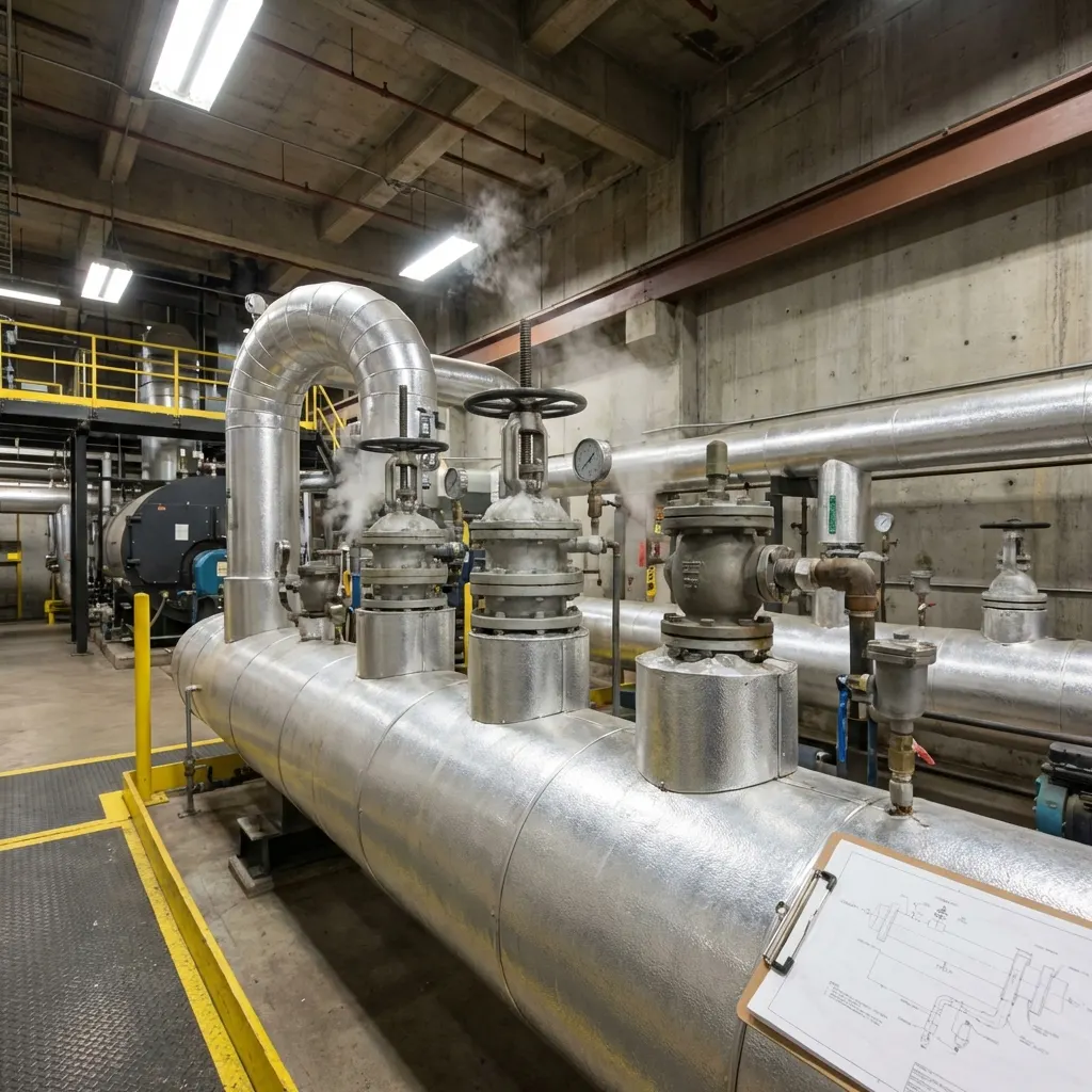 Industrial Steam Piping